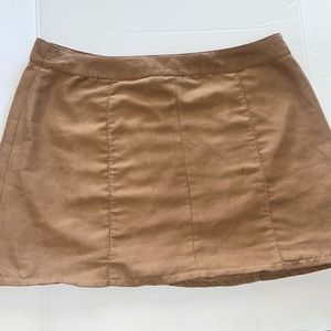H&M Cappuccino Suede Skirt